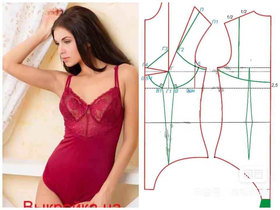 Bikini & Lingerie Pattern Sheets/Structure  Detailed Manufacturing Procedures