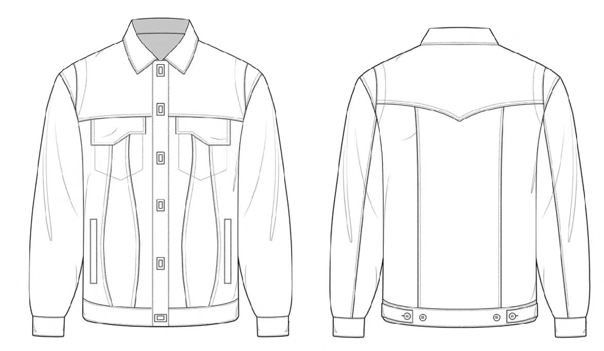 AI Style Sketches, CDR Black & White Line Art, Pattern Creation & Copy Drawing