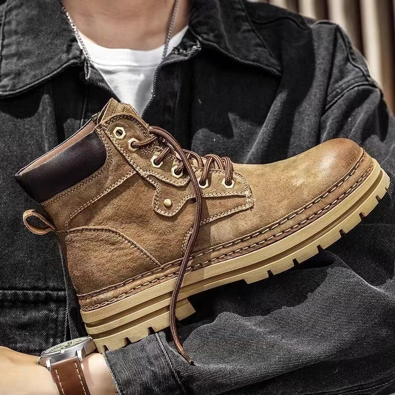 Casual Retro Outdoor Work Ankle Boots