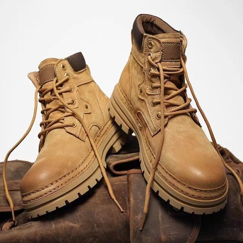 Casual Retro Outdoor Work Ankle Boots