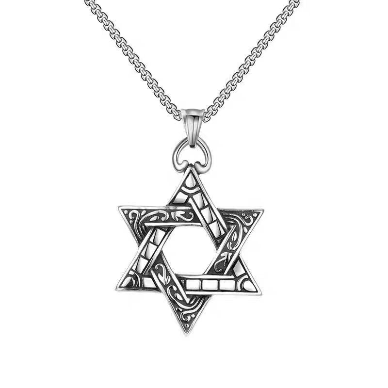 Stylish Charm Hexagram Collarbone