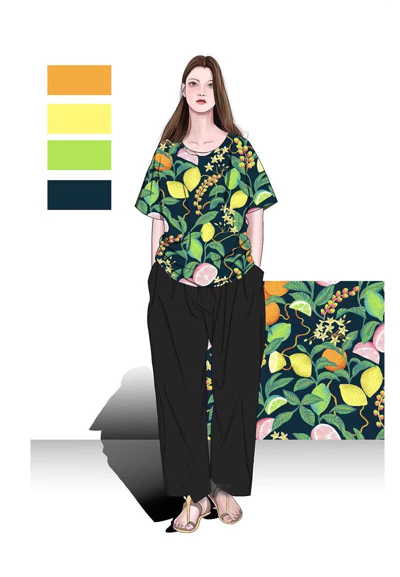 Fashion Design Sketch Color (Non-Tangible Goods)