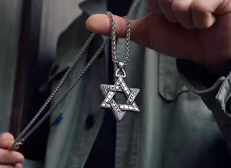 Stylish Charm Hexagram Collarbone