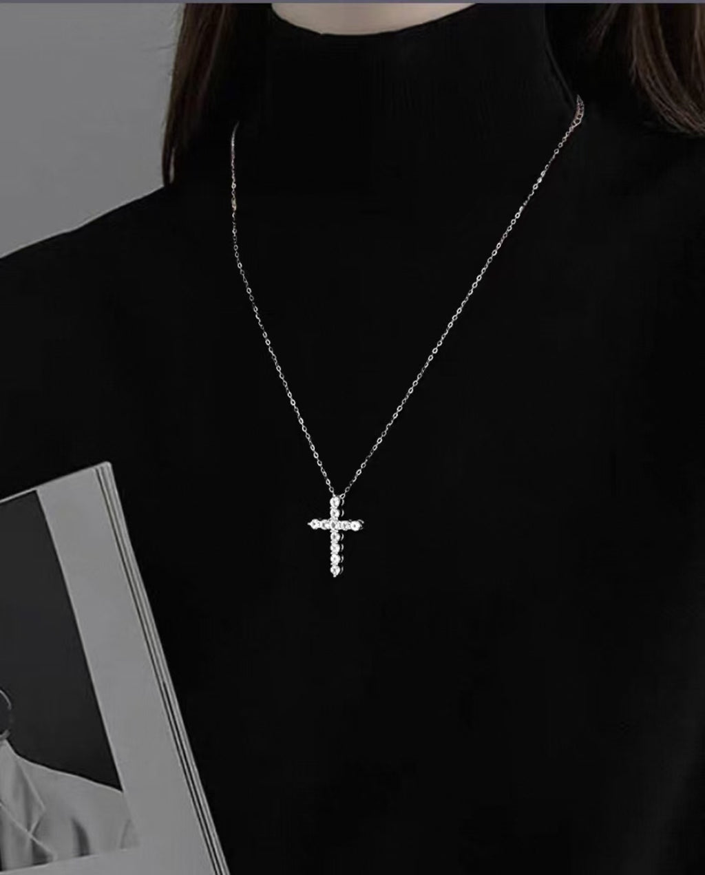 Cross Necklace with Pure Silver Pendant - Couples' Style