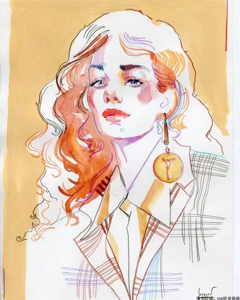 Ancient style illustration cartoon setting art painting interesting Chinese emperor picture material