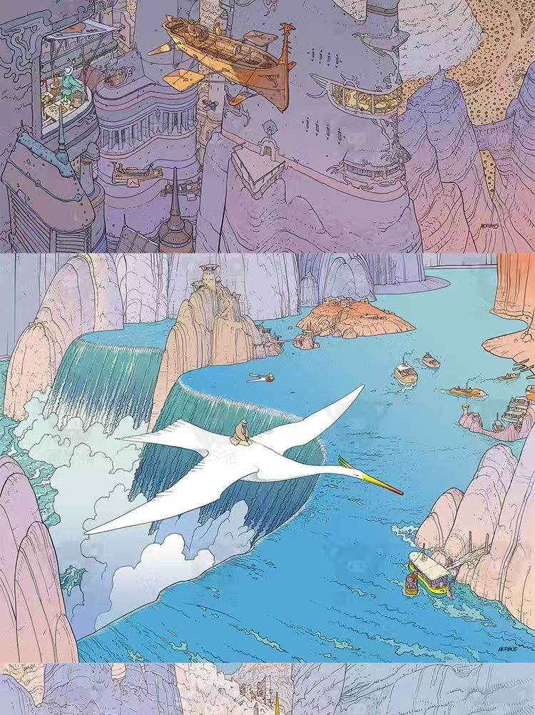 Ancient style illustration cartoon setting art painting interesting Chinese emperor picture material