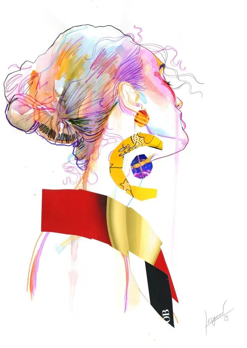 Ancient style illustration cartoon setting art painting interesting Chinese emperor picture material