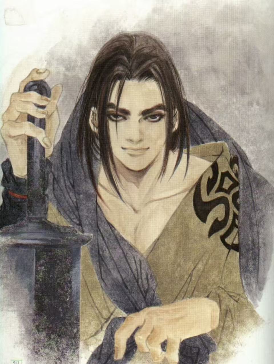 Ancient style illustration cartoon setting art painting interesting Chinese emperor picture material